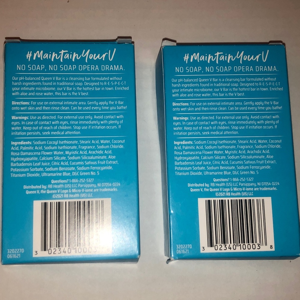 (2) Queen V CLEANSING BAR NWT Wild Berry - Picture 2 of 7